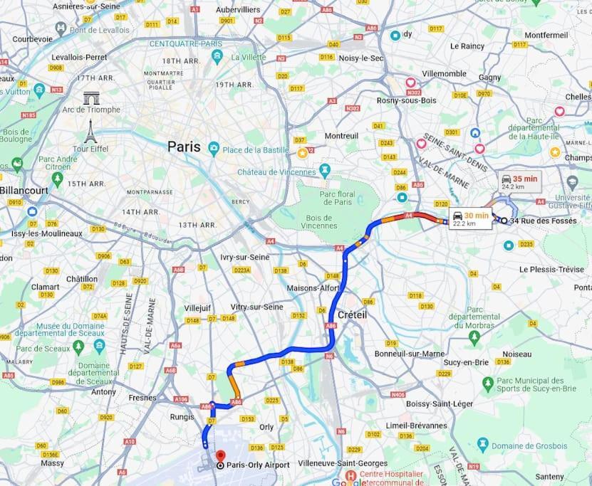 Charme & Confort T2 Lumineux Entre Paris And Disney 马恩河畔维列 外观 照片